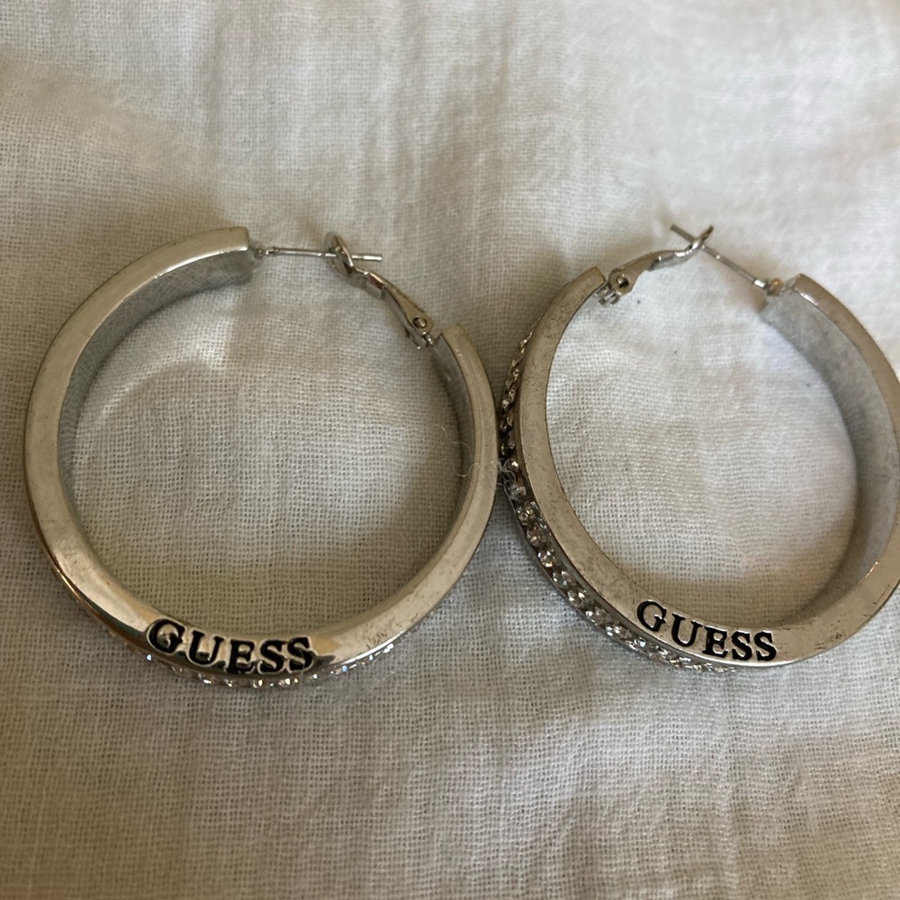 Guess Hoop‎ Earrings with Crystals